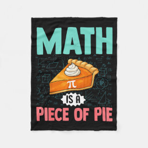 Mathe ist ein Stück Kuchen Lustiger Pi-Tag Mathe-L Fleecedecke