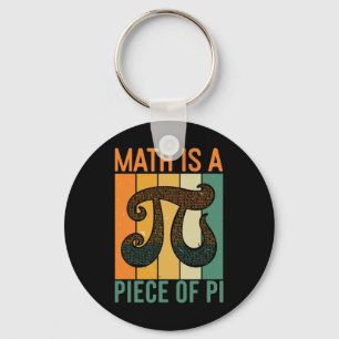 Mathe ist ein Stück Pi Retro Pi Day Lehrer Grafik Schlüsselanhänger