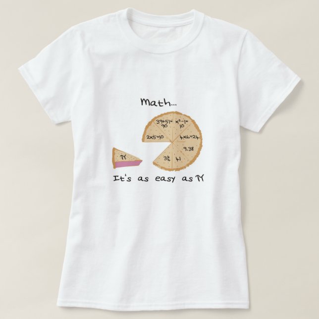 Mathe ist es so einfach wie… T-Stück T-Shirt (Design vorne)