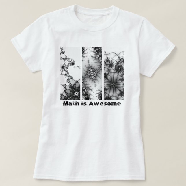 Mathe ist fantastisches 1. Fraktal Design T-Shirt (Design vorne)