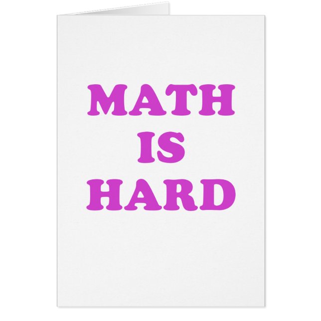 Mathe ist hart (Vorne)