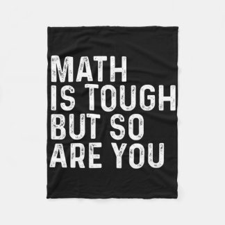 Mathe ist hart, aber du auch Mathelehrer Mathemat Fleecedecke