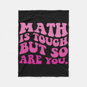 Mathe ist hart, aber du auch Zurück zur Schule Mat Fleecedecke