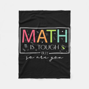 Mathe ist hart, aber du auch Zurück zur Schule Mat Fleecedecke