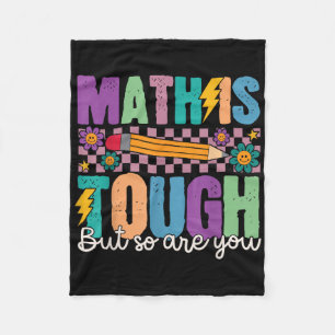 Mathe ist hart, aber du auch Zurück zur Schule Mat Fleecedecke