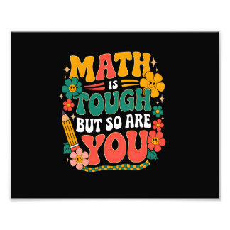 Mathe ist hart, aber du auch Zurück zur Schule Mat Fotodruck