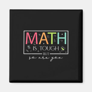 Mathe ist hart, aber du auch Zurück zur Schule Mat Magnet