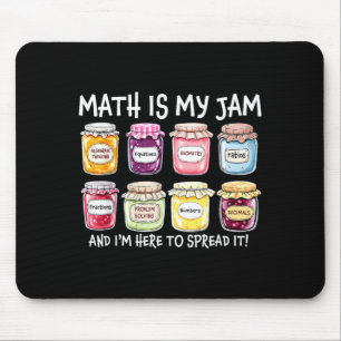 Mathe ist Jam und hier, um lustigen Mathe-Lehrer z Mousepad