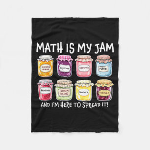 Mathe ist Jam und hier, um lustigen Mathelehrer zu Fleecedecke