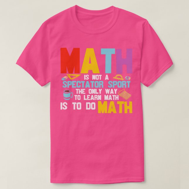 Mathe ist kein Spektakulär für Sport T-Shirt (Design vorne)