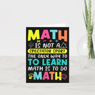 Mathe ist kein Zuschauer, der zurück zum Schulspas Karte