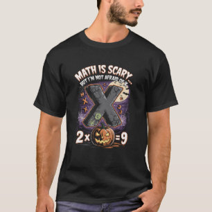 Mathe ist lustig-gruselig Halloween Algebra Lehrer T-Shirt