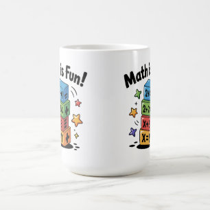 Mathe ist lustige Aufkleber Kaffeetasse