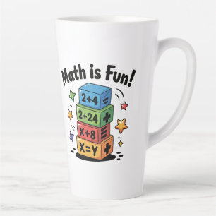 Mathe ist lustige Aufkleber Milchtasse