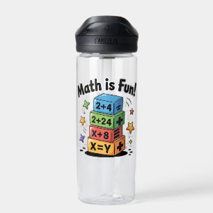 Mathe ist lustige Aufkleber Trinkflasche
