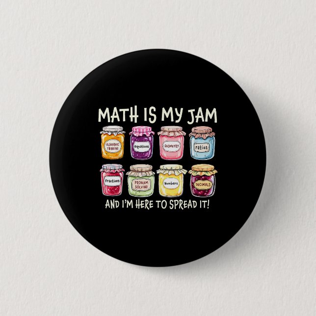 Mathe ist mein Ding und ich bin hier, um es zu ver Button (Vorderseite)