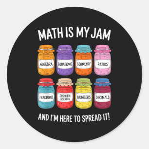 Mathe ist mein Ding und ich bin hier, um es zu ver Runder Aufkleber