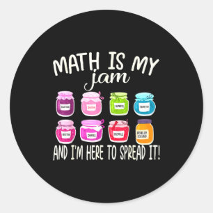 Mathe ist mein Ding und ich bin hier, um es zu ver Runder Aufkleber