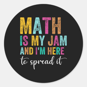 Mathe ist mein Ding und ich bin hier, um es zu ver Runder Aufkleber