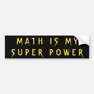 Mathe ist mein SuperPower Autoaufkleber