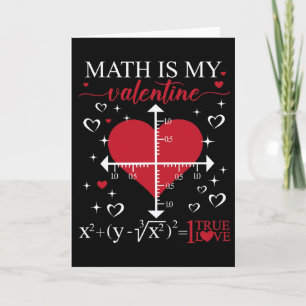 Mathe ist mein Valentinstag Geometrie Mathe Lehrer Karte