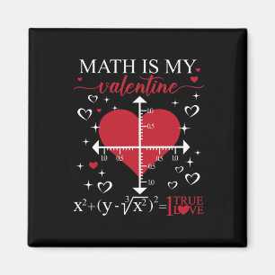 Mathe ist mein Valentinstag Geometrie Mathe Lehrer Magnet