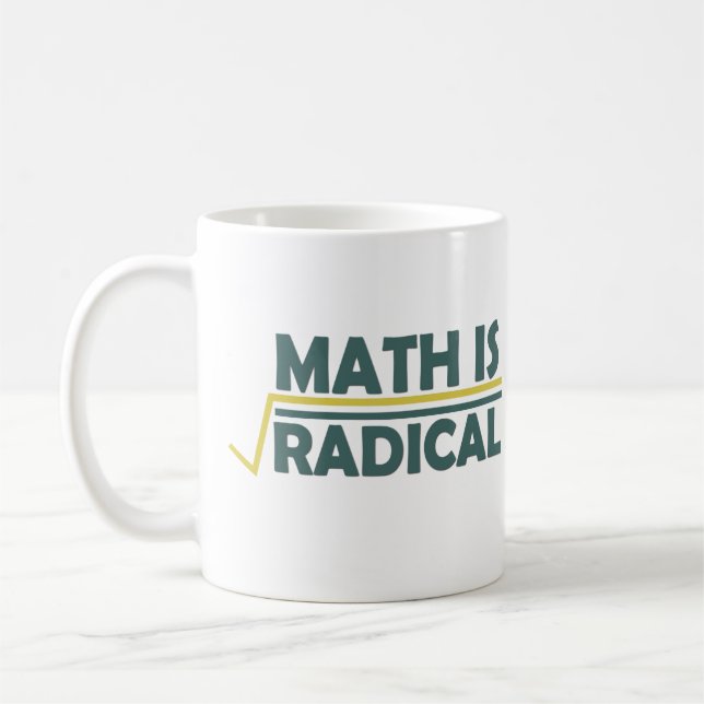 Mathe ist radikal kaffeetasse (Links)