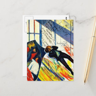 Mathe ist schwer Mixed Media Collage Postkarte