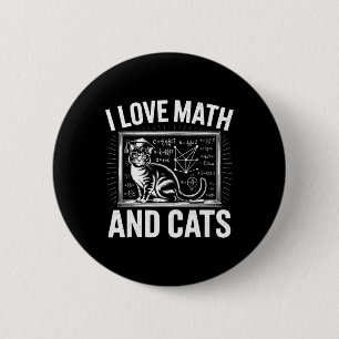 Mathe-Katzenliebhaber Lustiger Mathe-Lehrer Ich Li Button