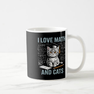 Mathe-Katzenliebhaber Lustiger Mathe-Lehrer Ich li Kaffeetasse