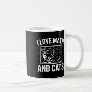 Mathe-Katzenliebhaber Lustiger Mathe-Lehrer Ich li Kaffeetasse