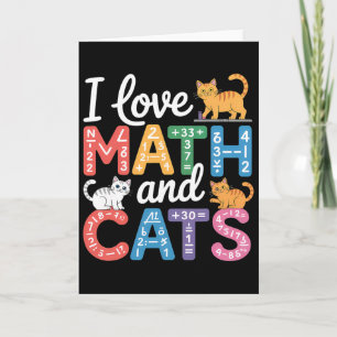 Mathe-Katzenliebhaber Lustiger Mathe-Lehrer Ich Li Karte