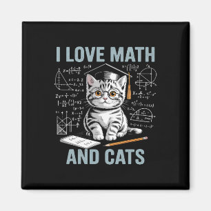 Mathe-Katzenliebhaber Lustiger Mathe-Lehrer Ich Li Magnet