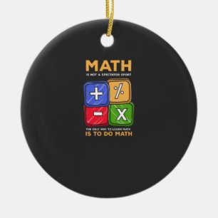 Mathe Keramik Ornament