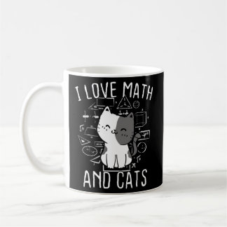 Mathe Kitty Cat I Liebe Mathematik und Katzen Math Kaffeetasse