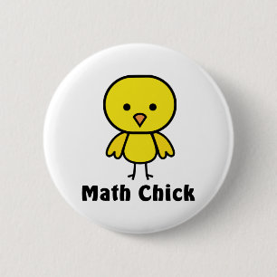 Mathe-Küken Button