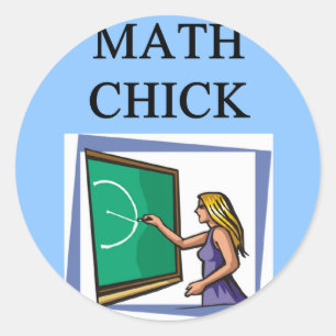 MATHE-KÜKEN RUNDER AUFKLEBER