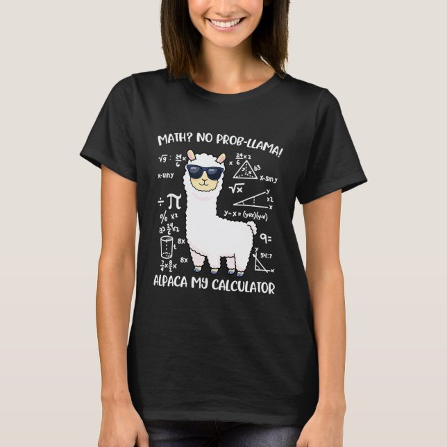Mathe-Lama T-Shirt (Vorderseite)