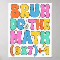 Mathe-Lehrer 67 Meme Lustige Mathematik Bruh Tu Da