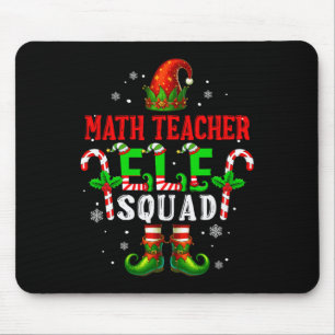 Mathe-Lehrer-Elfen-Trupp Weihnachts-Elfenhut Schuh Mousepad