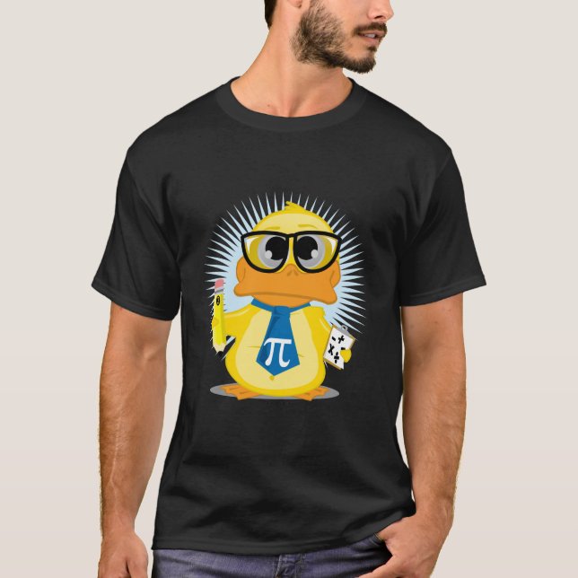 Mathe-Lehrer-Ente T-Shirt (Vorderseite)