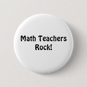 Mathe-Lehrer-Felsen! Button
