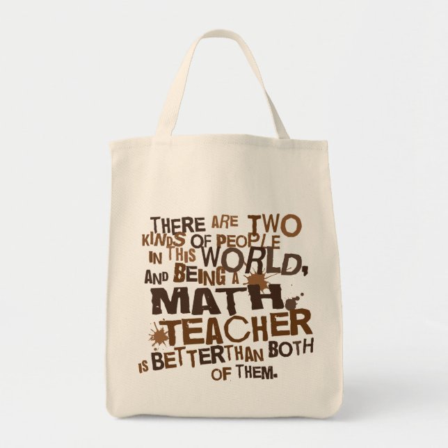Mathe-Lehrer-Geschenk Tragetasche (Vorne)