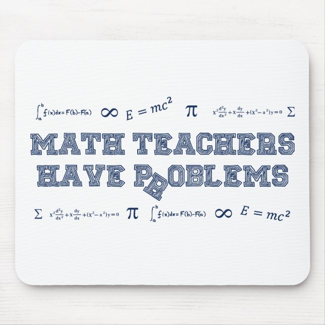 Mathe-Lehrer haben Probleme Mousepad (Vorne)