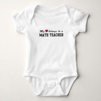 Mathe-Lehrer-Liebe Baby Strampler