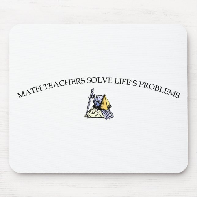 Mathe-Lehrer lösen die Probleme des Lebens Mousepad (Vorne)