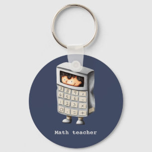 Mathe Lehrer Marineblau Schlüsselanhänger