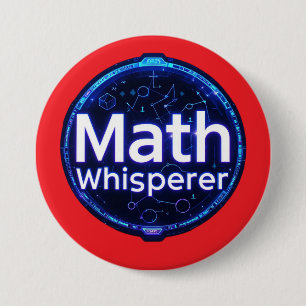 Mathe-Lehrer Mathe-Flüsterer Button