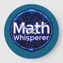 Mathe-Lehrer Mathe-Flüsterer Große Wanduhr