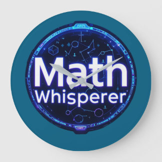 Mathe-Lehrer Mathe-Flüsterer Große Wanduhr